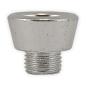 Preview: Acrylbong Kopf Metall Farbe Silber 1cm inkl. Schraubgewinde 1