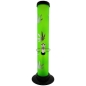 Preview: Acrylbong 33cm Weed Leafes Design Farbe Grün 1