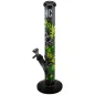 Preview: Glasbong FIRE-FLOW x Black Leaf THC Molekül 40cm 18.8 auf 14.5 Schliff Zylinder Bong 1