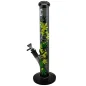 Preview: Glasbong FIRE-FLOW x Black Leaf THC Molekül 40cm 18.8 auf 14.5 Schliff Zylinder Bong 2