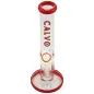 Preview: Glasbong CALVO® Straight Tube Premium Red 25cm 18.8 auf 14.5 Schliff 3