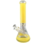 Preview: Ghodt Glow Serie Gold 35cm 18.8 auf 14.5 Glasbong Erlenmeyer-Bong Eisbong ohne Kickloch 1