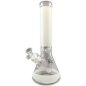 Preview: Ghodt Glow Serie White Glasbong 35cm 18.8 auf 14.5 Schliff Kolben Eisbong 1