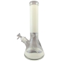 Preview: Ghodt Glow Serie White Glasbong 35cm 18.8 auf 14.5 Schliff Kolben Eisbong 2