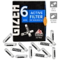 Preview: Gizeh Aktivkohlefilter Blau Extra Slim Ø6mm 34 Stück 2