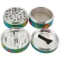 Preview: Black Leaf Grinder Smoking for Peace 4-Part Ø 50mm Bunt Alu CNC 2
