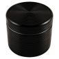 Preview: DIPSE Grinder Rippled Black 4-Part Ø 40mm Alu CNC 1