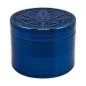 Preview: FIRE-FLOW 4-Part Grinder Icy Blue Trance Leaf Ø 50mm Blau Zink 1