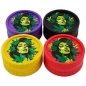 Preview: FIRE-FLOW Hemp Grinder Mary Jane 2-Part Ø 55mm Farbauswahl 1