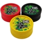 Preview: FIRE-FLOW Hemp Grinder THC Molekül 2-Part Ø 55mm Farbauswahl 1