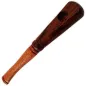 Preview: Holzpfeife für Aktivkohlefilter Natur Pipe 15cm Farbe Braun 2-teilig 1