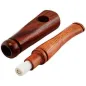 Preview: Holzpfeife für Aktivkohlefilter Natur Pipe 15cm Farbe Braun 2-teilig 3