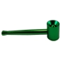 Preview: Metall Pfeife Spezialkopf 9,5cm Farbe Grün 3-teilig 3