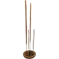 Preview: Runder Räucherstäbchenhalter Ø10cm Holz für 4 Sticks & 1 Räucherkegel 4