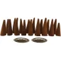 Preview: Zed Black Premium Räucherkegel Sandal Incense Dhoop Cone Indien 2