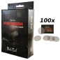 Preview: 100x 5er Pack Black Leaf Einlegesiebe Extra Grob 20mm Edelstahl Siebe 1