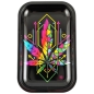Preview: FIRE-FLOW Geometrical Leaves Rolling Tray Drehunterlage Medium Size Tablett 1