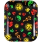 Preview: Fire-Flow Hippie Life Rolling Tray Drehunterlage Big Size Tablett 1