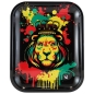 Preview: Fire-Flow Rasta Löwe Rolling Tray Drehunterlage Big Size Tablett 1