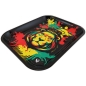 Preview: Fire-Flow Rasta Löwe Rolling Tray Drehunterlage Big Size Tablett 2