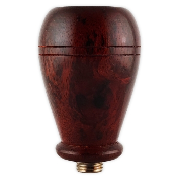 Acrylbong Kopf Tulpe Big Mama Shisham Holz 5cm Farbe Natur 1