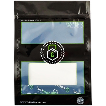 Grove Bags TerpLoc 100g Zip-Beutel mit Fenster 240x333x127mm 2