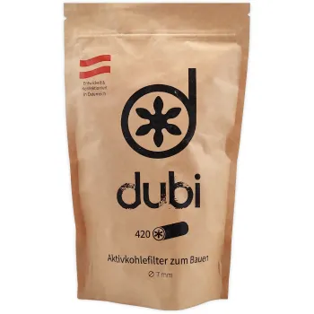 XL Pack Dubi Aktivkohlefilter Slim Ø7mm 420 Stück Activ Tips 1