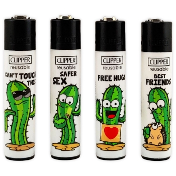 Clipper Large Feuerzeug 4er Collection Kaktus #1