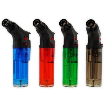 Lux Transparent Sturmfeuerzeug Flambierer nachfüllbar verschiedene Farben 2