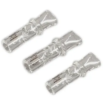 3x Black Leaf Glas Tips 7mm Glasfilter Flaches Mundstück 2