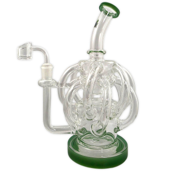Glasbong GHODT Octopus Dab-Rig 24cm 14.5 Schliff 16 Arm Doppelkammer Bong 1