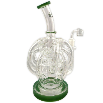 Glasbong GHODT Octopus Dab-Rig 24cm 14.5 Schliff 16 Arm Doppelkammer Bong 3