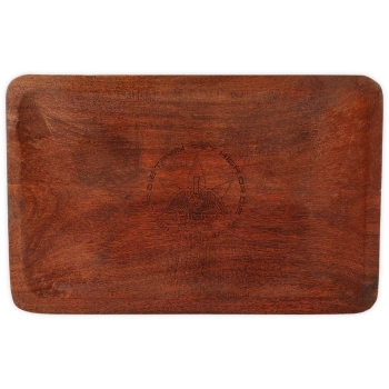 Ghodt Akazie Holz Rolling Tray Drehunterlage Medium Size Tablett 1