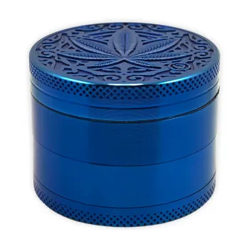 FIRE-FLOW 4-Part Grinder Icy Blue Trance Leaf Ø 50mm Blau Zink 1