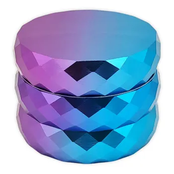 Grinder DIPSE Diamond 4-Part Ø 53mm Blau/Lila Alu CNC 1