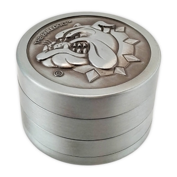 The Bulldog Amsterdam 4-Part Dog Grinder Ø 50mm Silber Zink 1