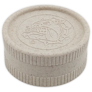 The Bulldog Amsterdam Hemp Grinder 2-Part Ø 55mm Farbe Weiß 1