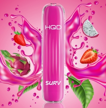 HQD Surv E-Shisha Vape Dragon Strawberry 600 Züge Nikotin 3