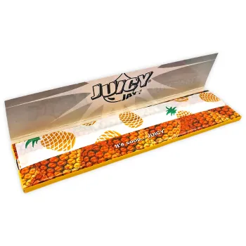 Juicy Jay´s Pineapple King Size Slim 32 Blatt Longpaper Ananas Aroma 2