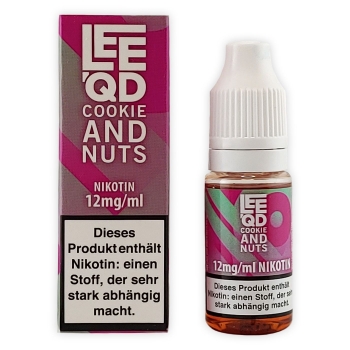 LEEQD Crazy Cookie and Nuts 10ml Liquid E-Zigarette 12mg 1