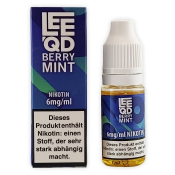 LEEQD Fresh Berry Mint 10ml Liquid E-Zigarette 6mg Nikotin 1