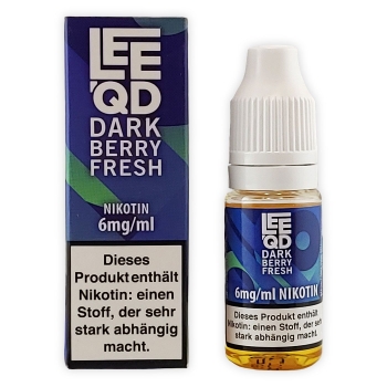 LEEQD Fresh Dark Berry 10ml Liquid E-Zigarette 6mg Nikotin 1