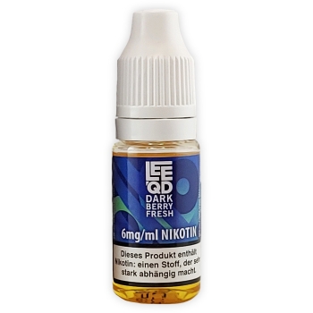 LEEQD Fresh Dark Berry 10ml Liquid E-Zigarette 6mg Nikotin 2