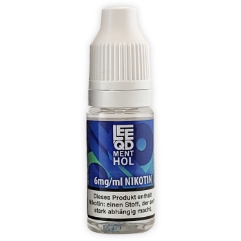 LEEQD Fresh Menthol 10ml Liquid E-Zigarette 6mg Nikotin 2