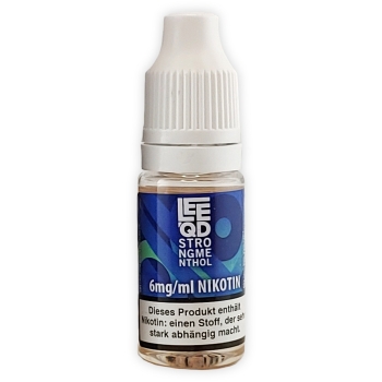 LEEQD Fresh Strong Menthol 10ml Liquid E-Zigarette 6mg Nikotin 2