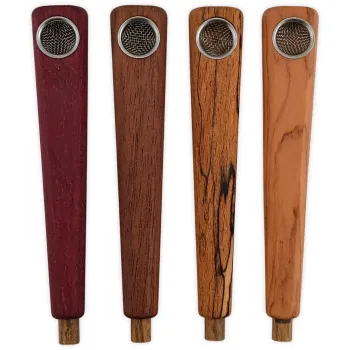 Calumet Holzpfeife 9,5cm OnePiece mit Aktivkohlefilter Ø6mm Holzauswahl 1