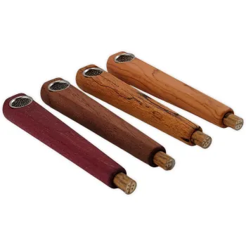 Calumet Holzpfeife 9,5cm OnePiece mit Aktivkohlefilter Ø6mm Holzauswahl 3