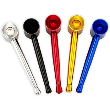 Metall Pfeife Spezialkopf 9,5cm verschiedene Farben 2
