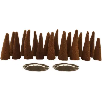 Zed Black Premium Räucherkegel Sandal Incense Dhoop Cone Indien 2