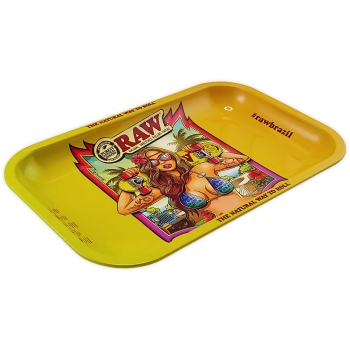 RAW Brazil Limited Edition Rolling Tray Drehunterlage Medium Size Tablett 2